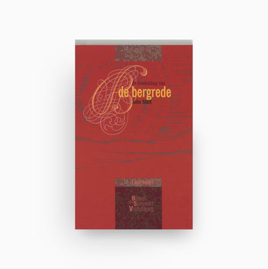 Omslag van De boodschap van de bergrede