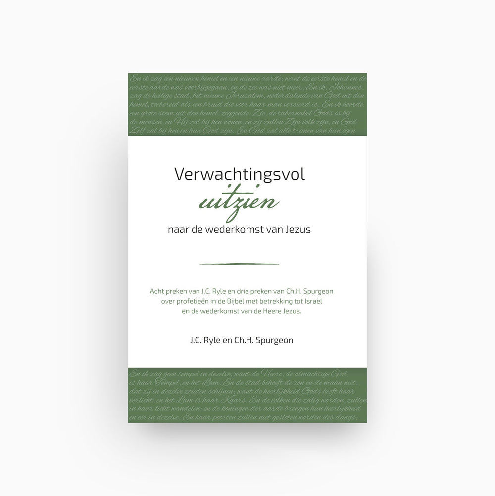 Omslag van Verwachtingsvol uitzien naar de wederkomst van Jezus